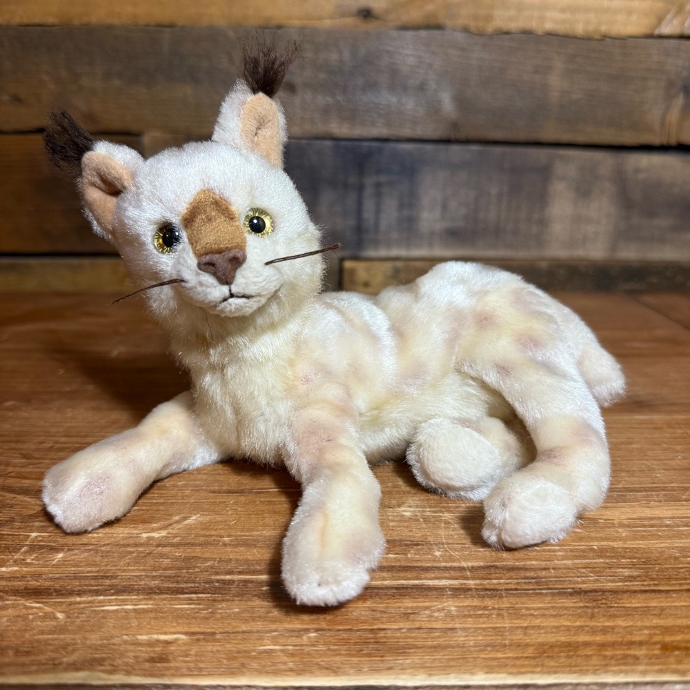 Vintage TY Beanie Baby TRACKS the LYNX Cat Bobtail Plush Stuffed Toy 2001 Bobcat